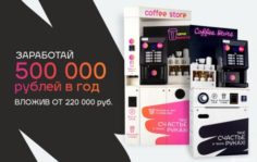 Франшиза CoffeeStore: Кофейни самообслуживания