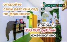 Франшиза Джунглики: Детский сад и развивающий центр