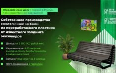Франшиза Умная SREDA Экозавод: Экологичное производство из вторсырья