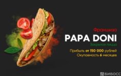 Франшиза PAPA DONI: Закрытая пицца