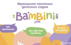 Франшиза Bambini-club: Частный детский сад