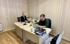 Руководители рекламного отдела: Яна Комарицких, Левин Николай