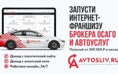 Франшиза AVTOSLIV.RU: Онлайн-бизнес автострахования ОСАГО и автоуслуг