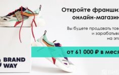 Франшиза BrandWay: Продажа брендовой одежды и обуви через интернет
